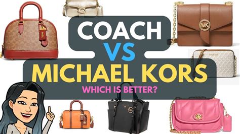 michael kors vs coach 2020|michael kors vs coach handbags.